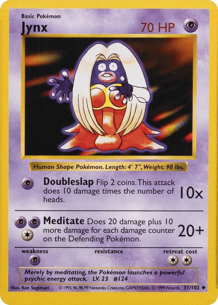 Jynx - Base Set - #31 (Shadowless)
