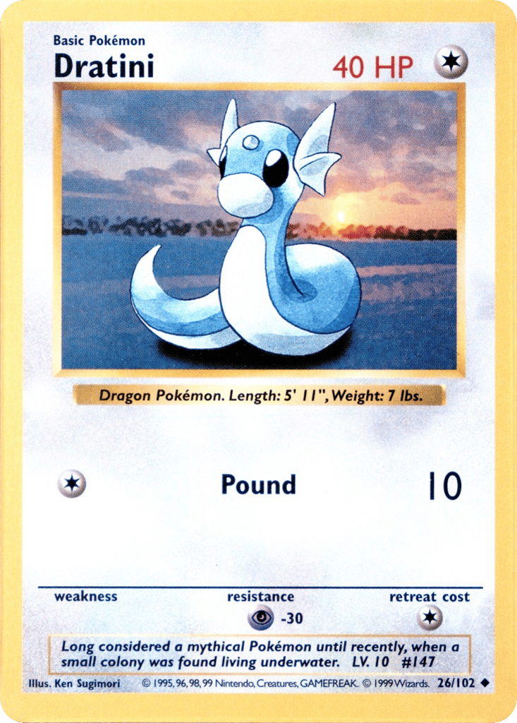 Dratini - Base Set - #26 (Shadowless)