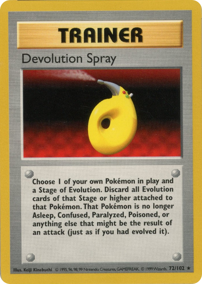 Devolution Spray - Base Set - #72 (Shadowless)