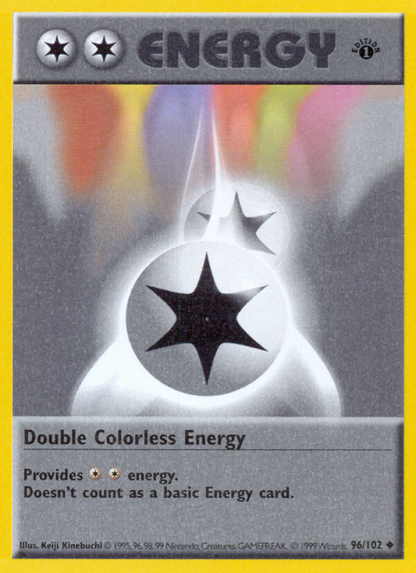 Double Colorless Energy - Base Set - #96 (1st Edition)