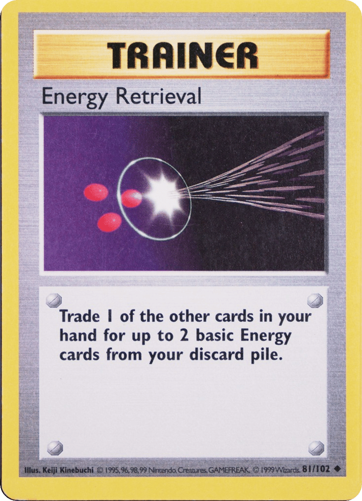 Energy Retrieval - Base Set - #81 (Shadowless)