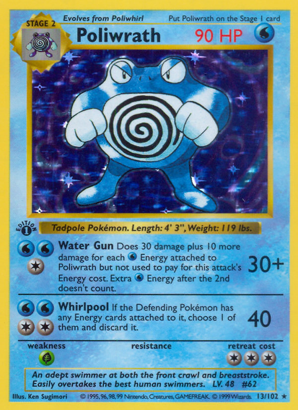Poliwrath - Base Set - #13 (1st Edition)
