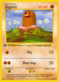Diglett - Base Set - #47 (1st Edition)