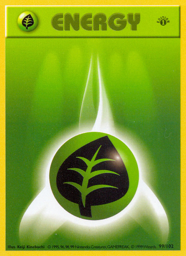 Grass Energy - Base Set - #99 (1st Edition)