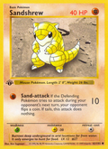 Sandshrew - Base Set - #62 (1st Edition)