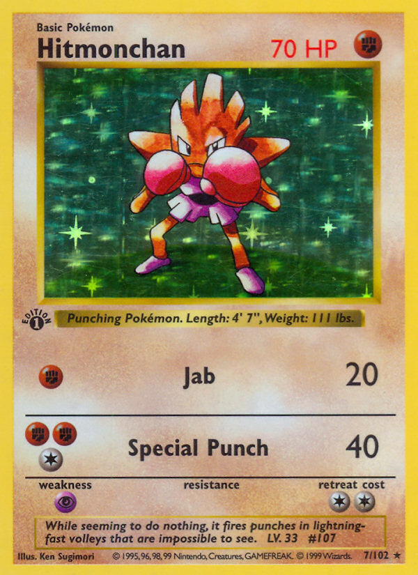 Hitmonchan - Base Set - #7 (1st Edition)