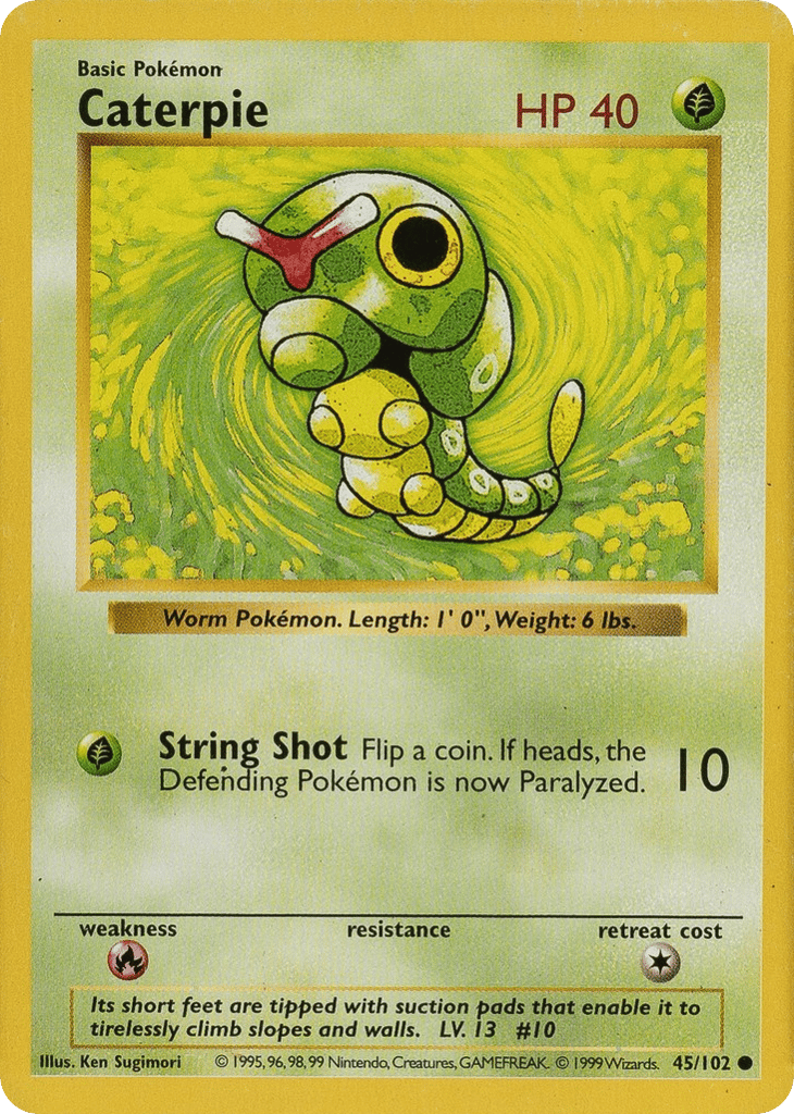Caterpie - Base Set - #45 (Shadowless)