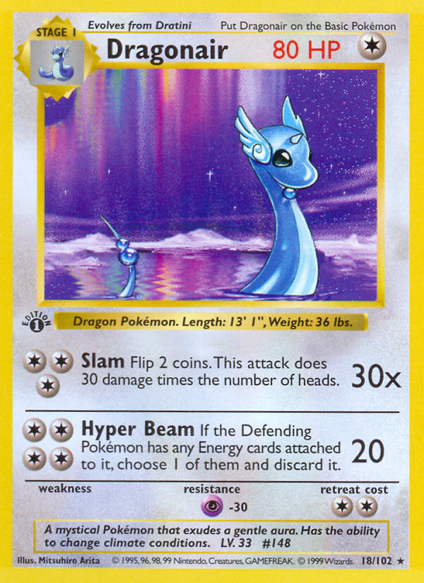 Dragonair - Base Set - #18 (1st Edition)