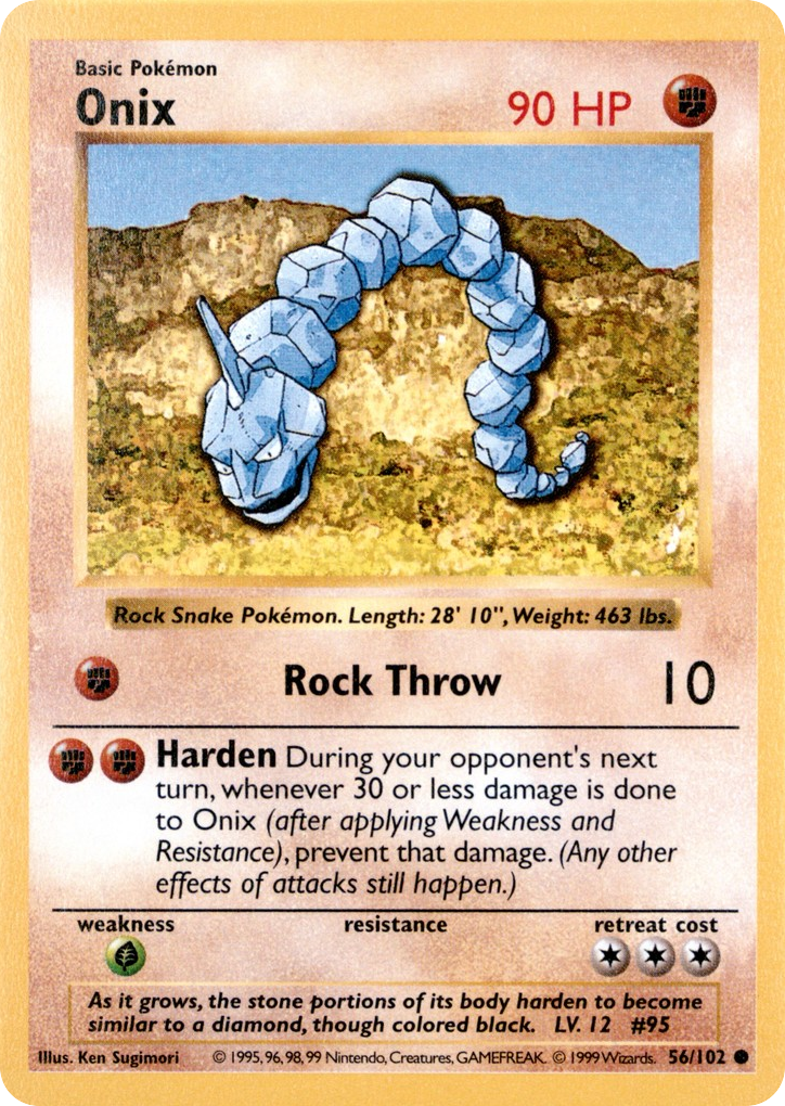 Onix - Base Set - #56 (Shadowless)