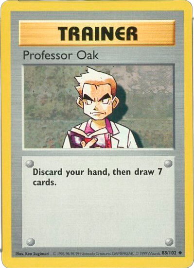 Professor Oak - Base Set - #88 (Shadowless)