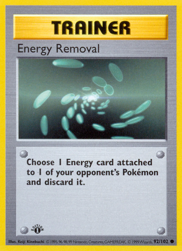 Energy Removal - Base Set - #92 (1st Edition)