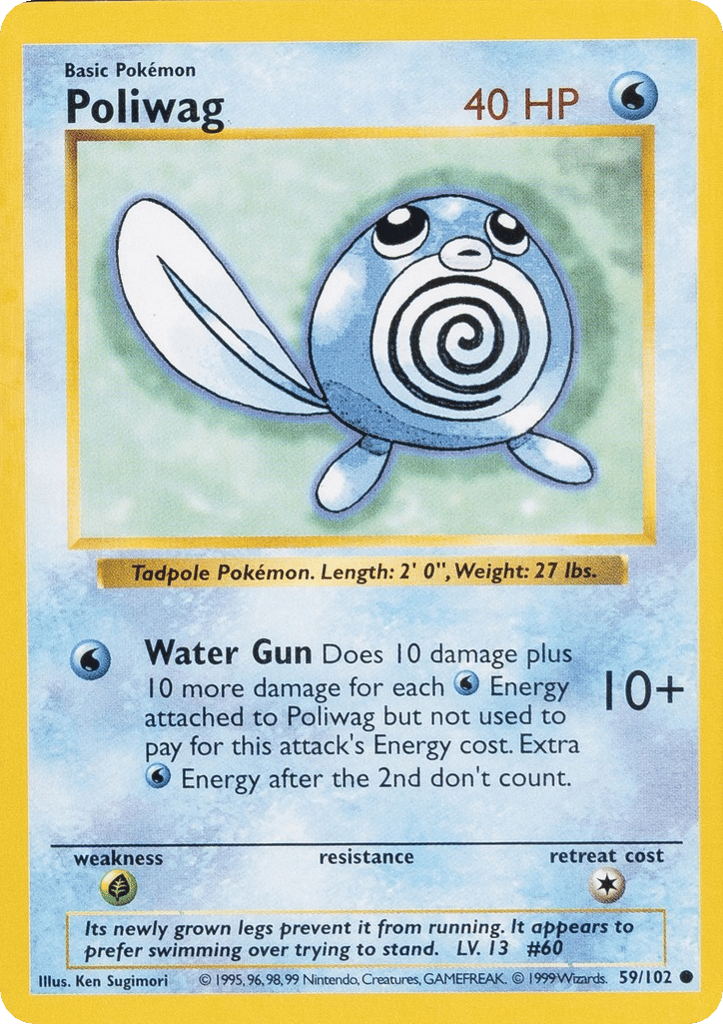 Poliwag - Base Set - #59 (Shadowless)